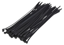 Kabelstrips 400 mm svart 50 stk.